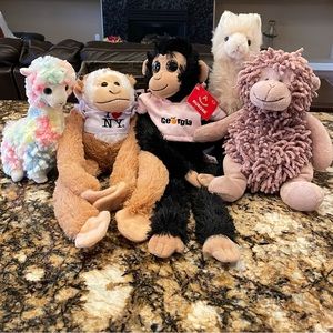 Beanie Baby Llama And Stuffed Animal Bundle